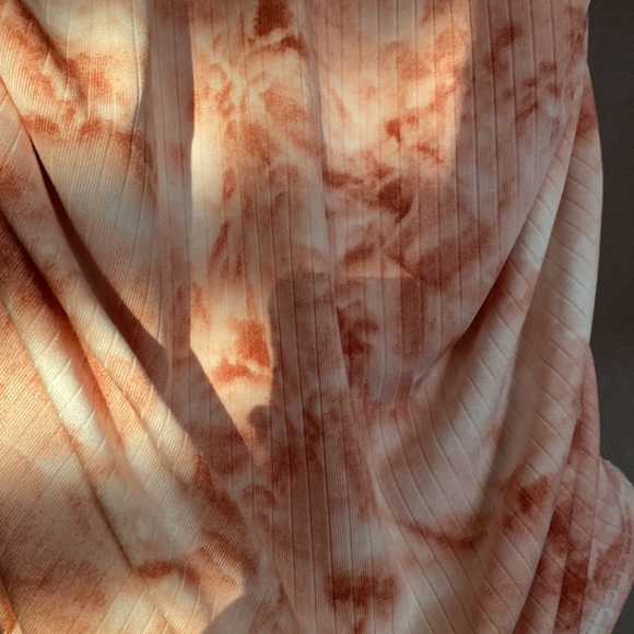 Tie Dye Long Sleeve Ruched Dress - Picture 3 of 5